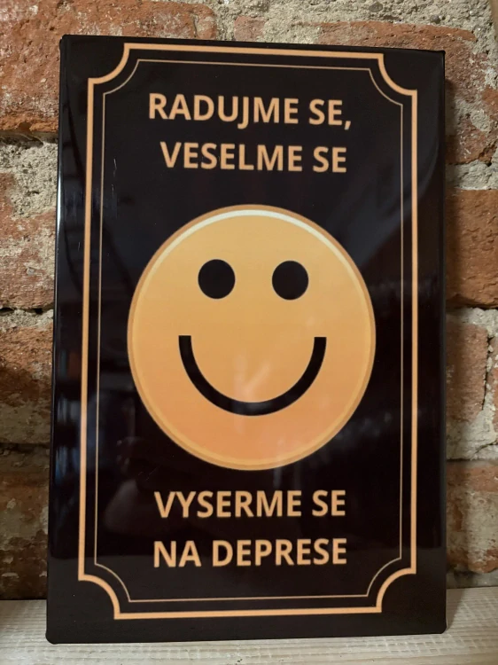 Cedulka - VYSERME SE NA DEPRESE