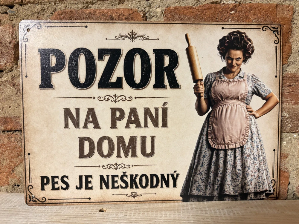 Cedule - paní domu
