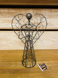 Dekorativní drátěný anděl - 27 cm