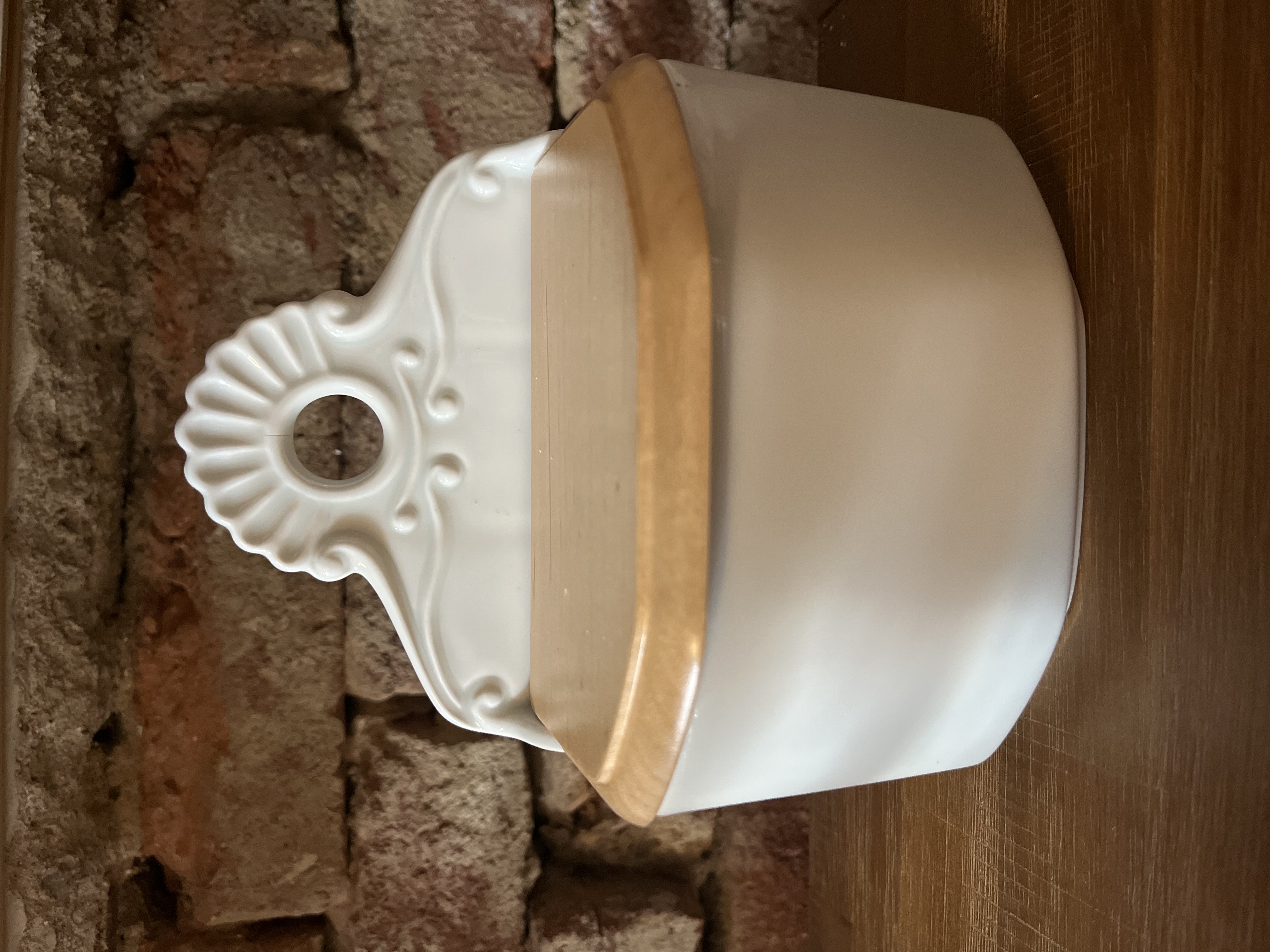 Závěsná porcelánová dóza - bez nápisu 