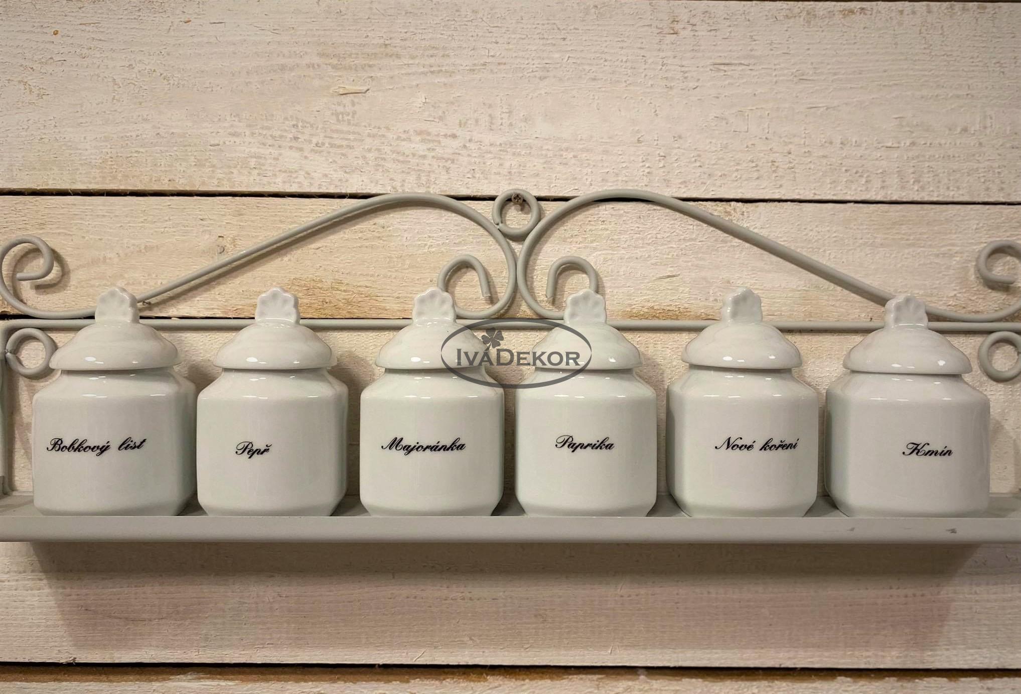 Porcelánové kořenky 6ks