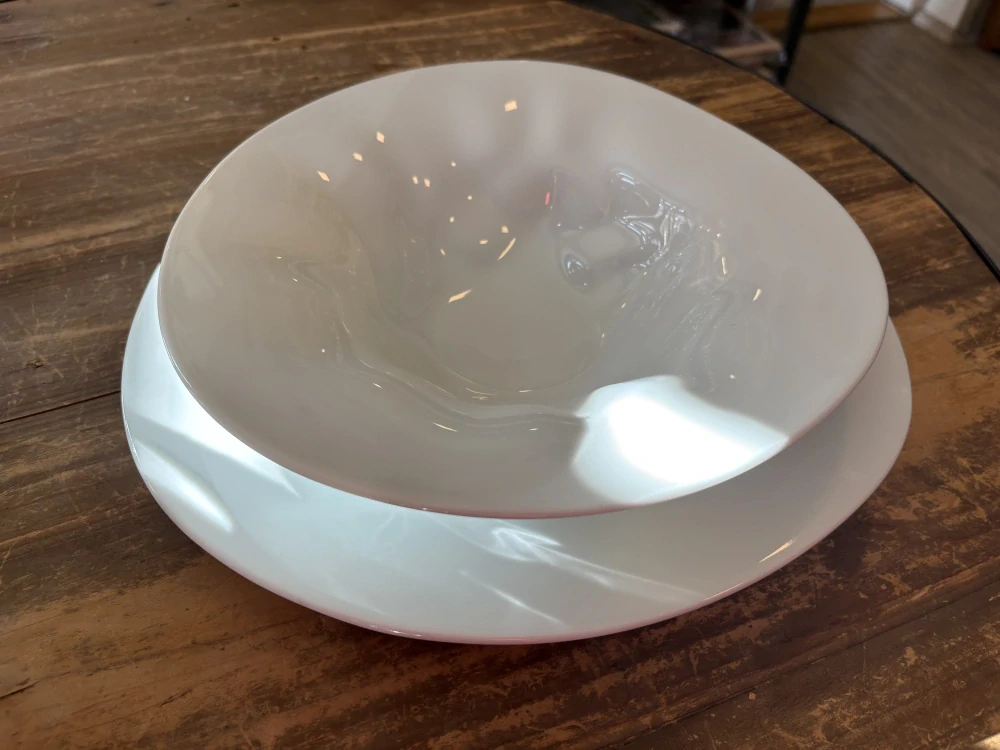 Pomačkaný porcelán - talíř 32cm