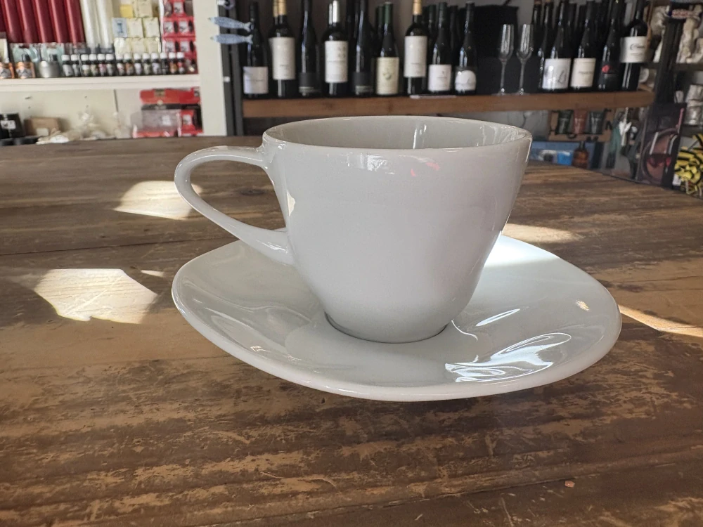 Pomačkaný porcelán - šálek 80ml + podšálek