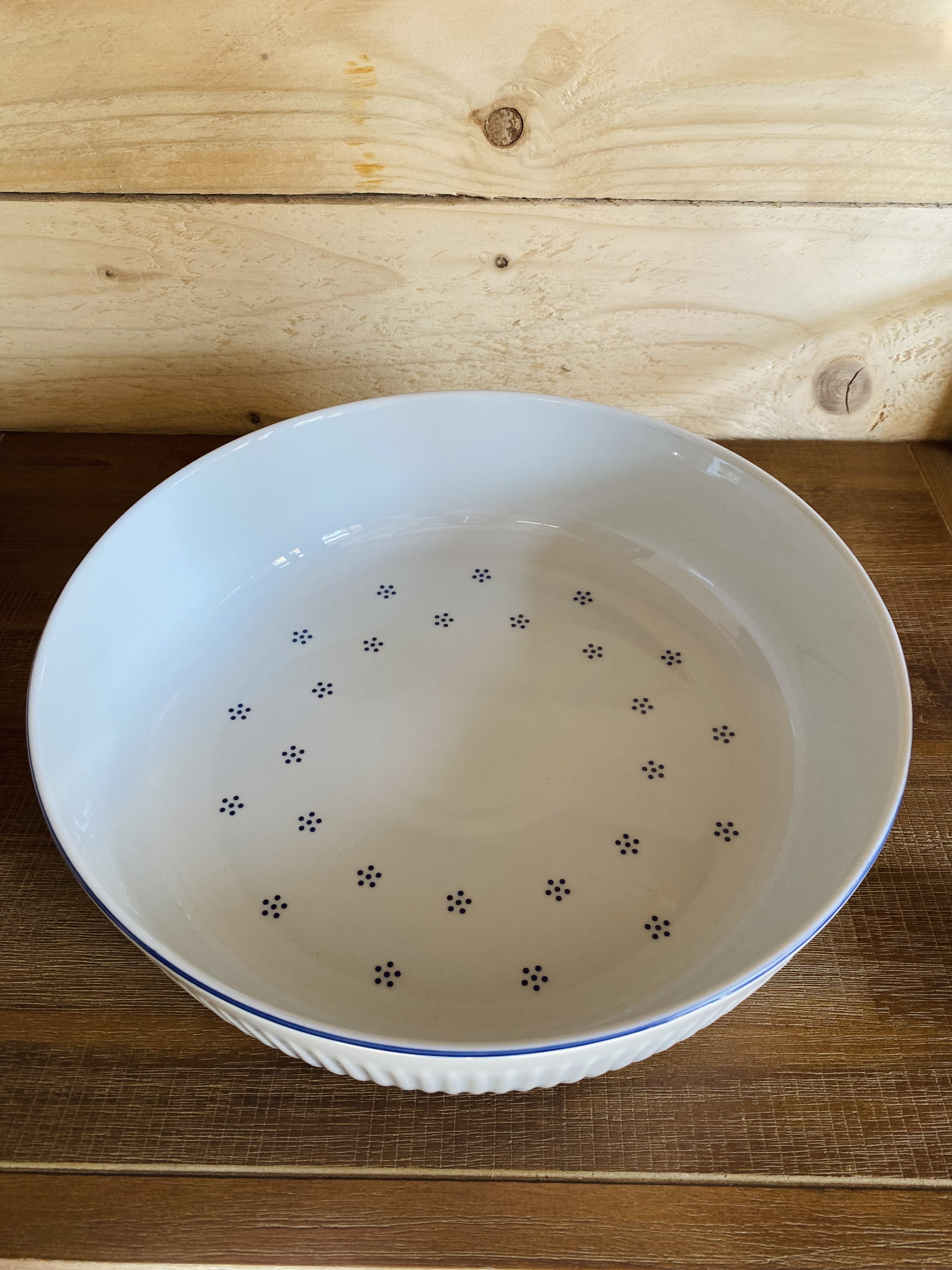 Český porcelán - kulatá zapékací miska (menší)