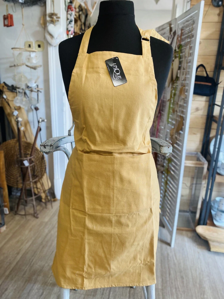 Žlutá (grilovací) zástěra + chňapka zdarma