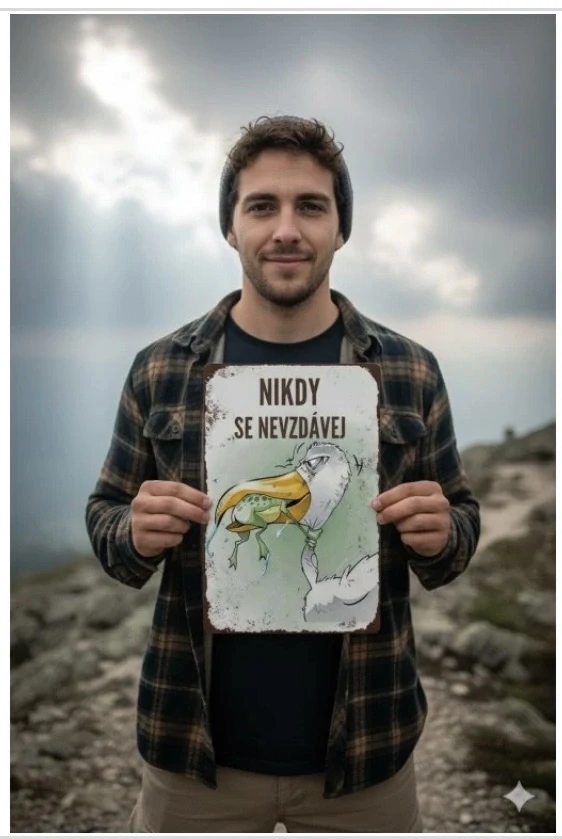 Cedulka - NIKDY SE NEVZDÁVEJ