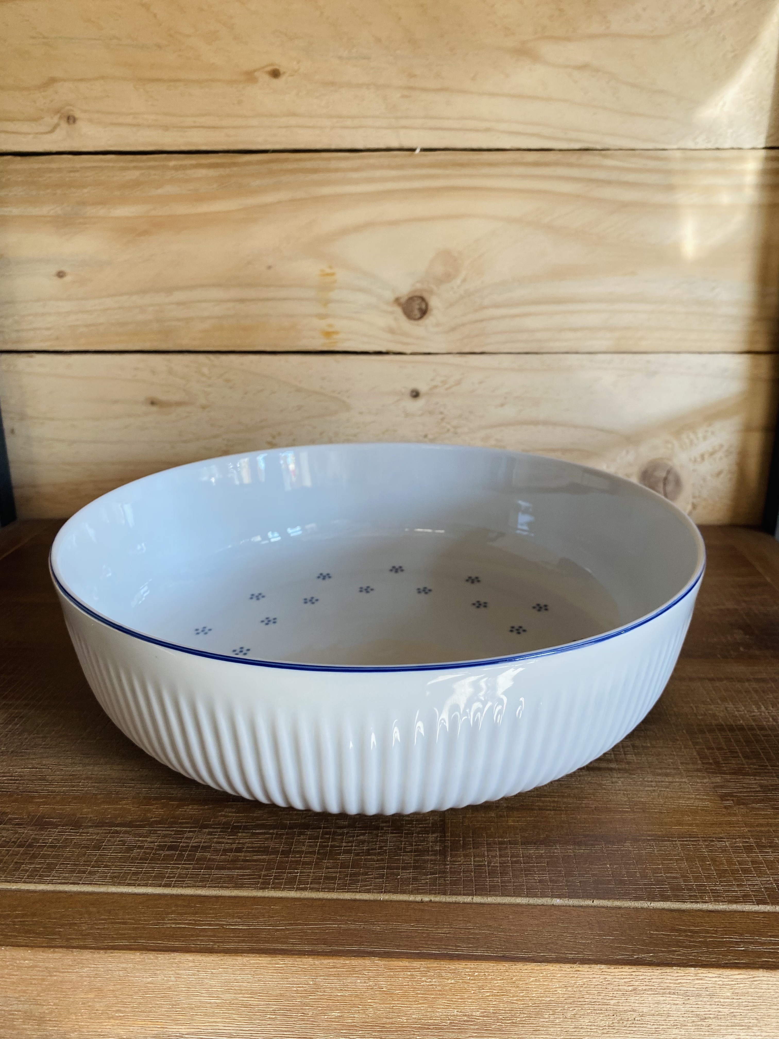 Český porcelán - kulatá zapékací miska (menší)