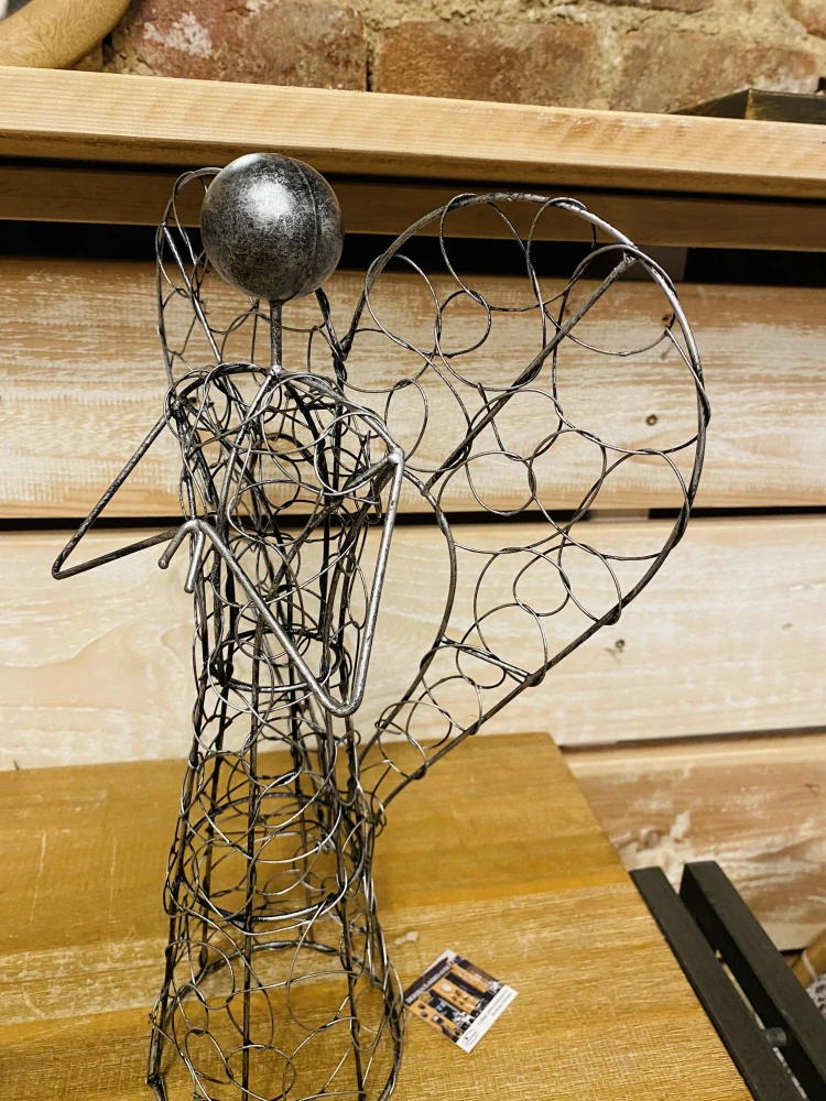 Dekorativní drátěný anděl - 27 cm