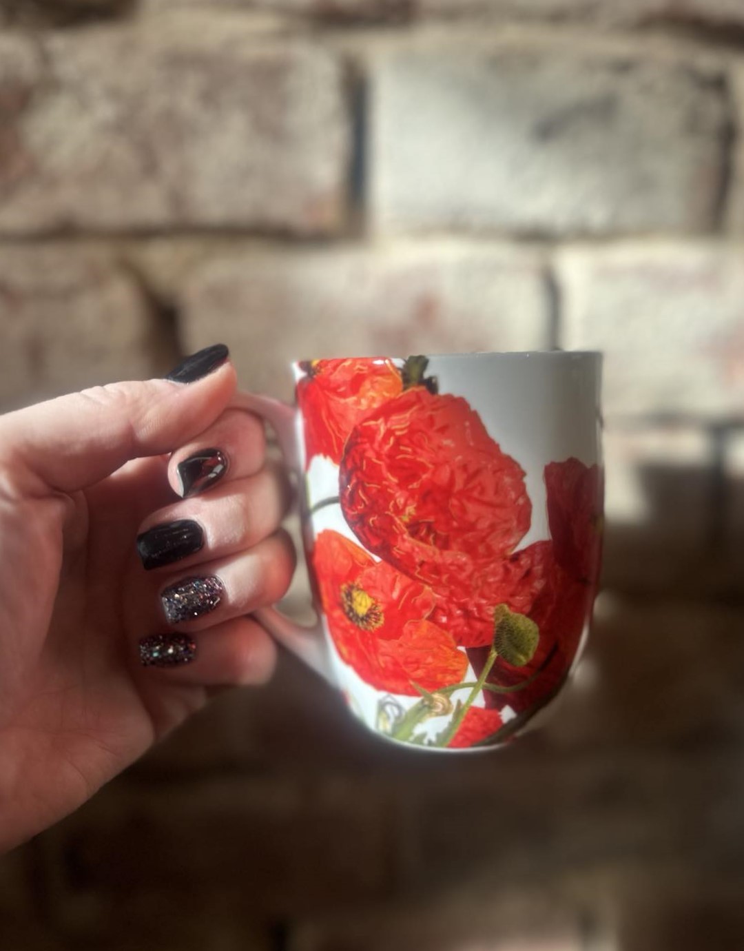 Luxusní porcelánová sada hrnků Vlčí máky