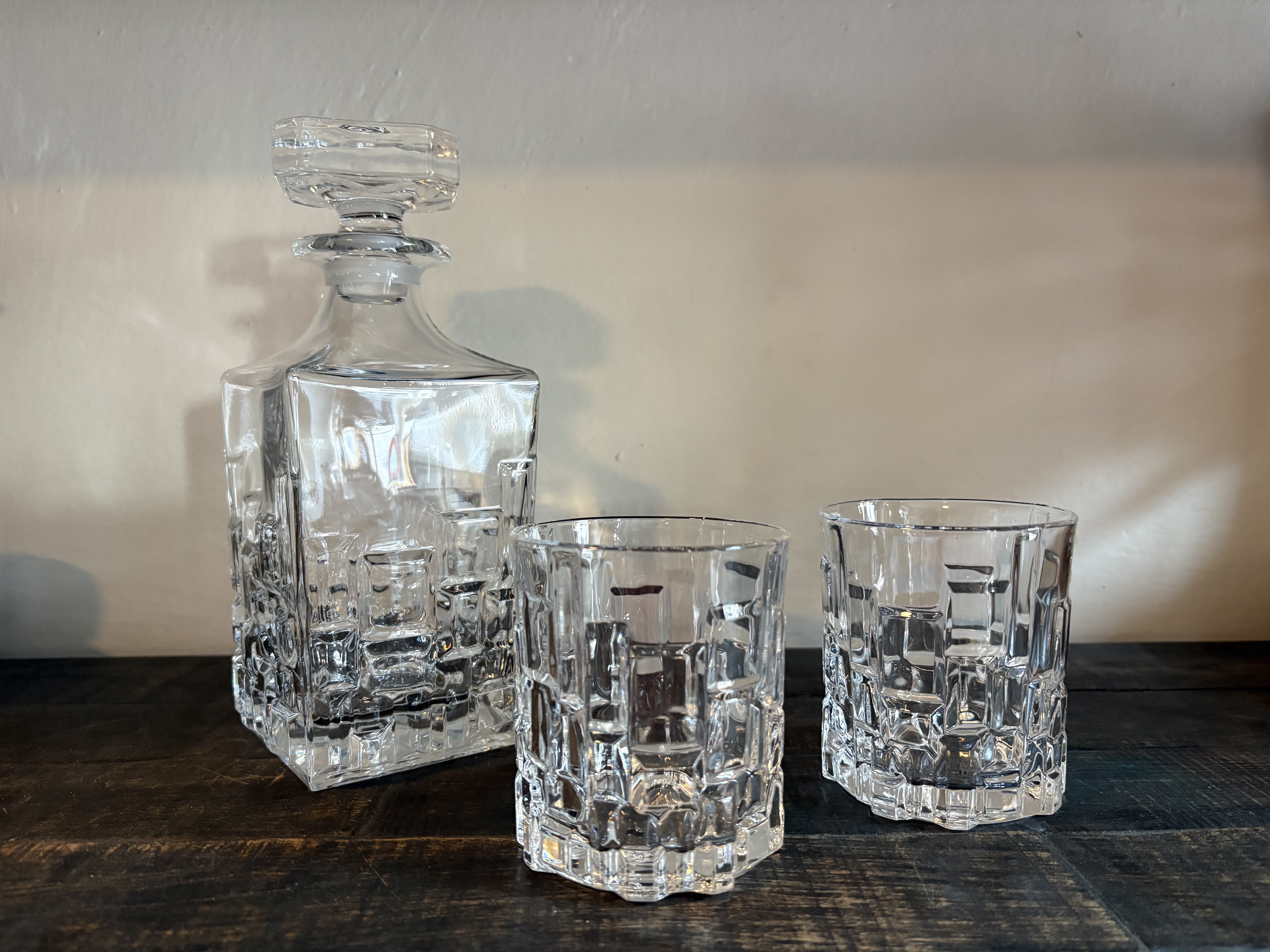 Křišťálový whisky set pro dvě osoby