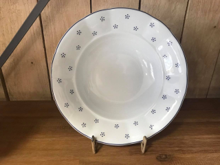 Prvorepublikový porcelánový talíř hluboký