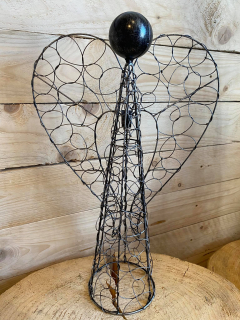 Dekorativní drátěný anděl 48cm