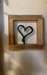 Dekorativní srdce v rámu