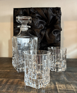 Křišťálový whisky set pro dvě osoby