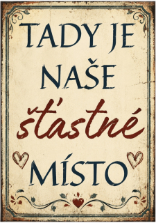 Cedulka - šťastné místo