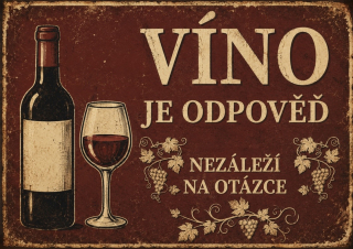 Cedulka - víno je odpoveď 