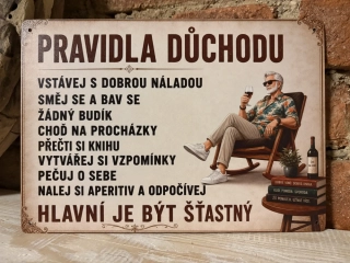 Cedule - PRAVIDLA důchodu