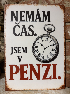 Cedule NEMÁM ČAS
