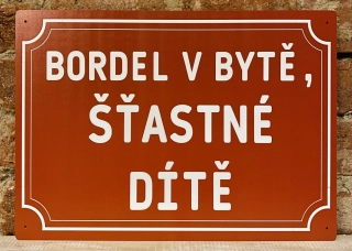Cedulka "šťastné dítě" (velká)
