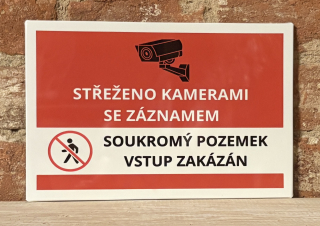 Cedulka - KAMERA A SOUKROMÝ POZEMEK