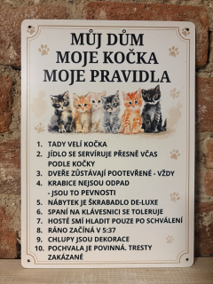 Cedulka - KOČIČÍ PRAVIDLA