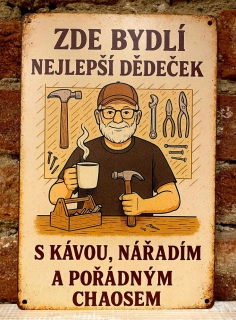 Cedulka "nejlepší dědeček"
