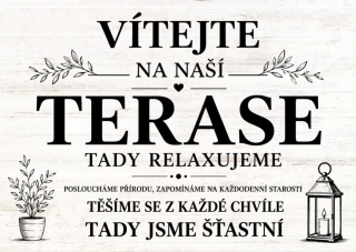 Cedulka - TERASA 