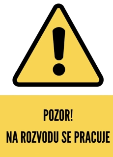Cedulka - na rozvodu se pracuje 