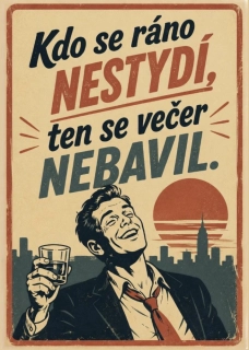 Cedule - Kdo se ráno nestydí....