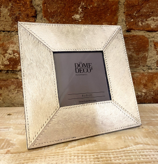 Rámeček DÔME DECO (8x8 cm) - kůže s vlasovou strukturou