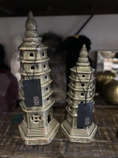 Keramická dekorativní pagoda DÔME DECO - set