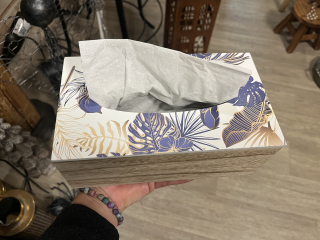 Dekorativní krabička na papírové kapesníky 